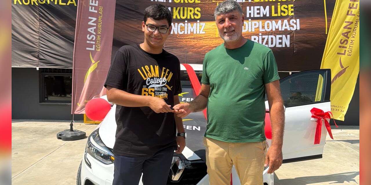 Lisan Fen Eğitim Kurumları’ndan YKS Birincisine Öğrencimize Otomobil Hediyesi